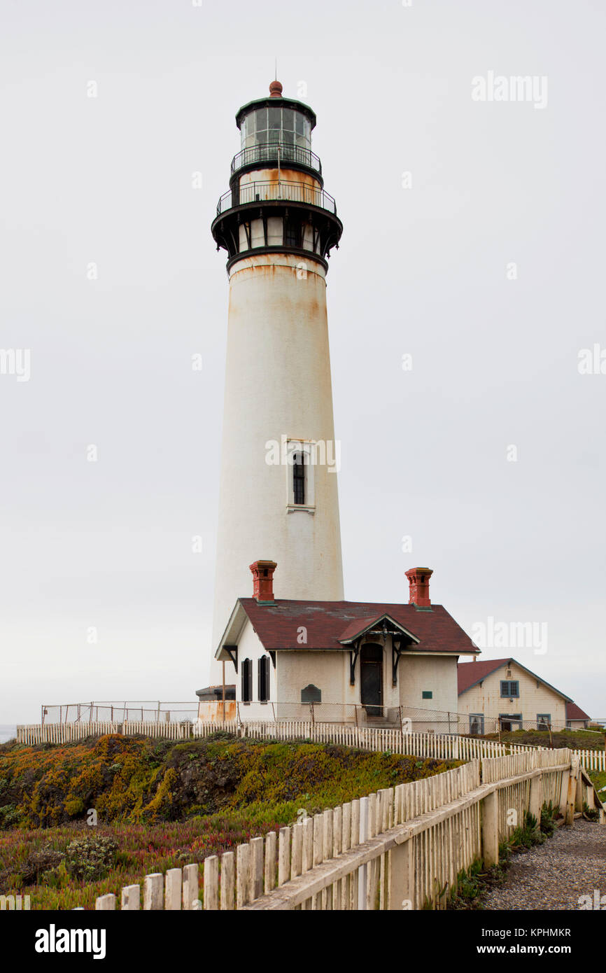 USA, Kalifornien, Central Coast, Pigeon Point Pigeon Point Lighthouse Station State Historic Park Stockfoto