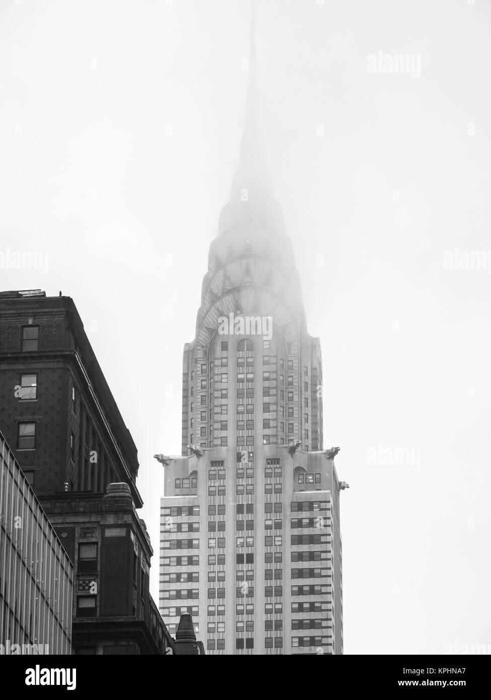 NEW YORK CITY - Januar 2, 2015: Das Chrysler Building wurde das höchste Gebäude der Welt für 11 Monate bis 1931, wenn es es war das Empire State Stockfoto