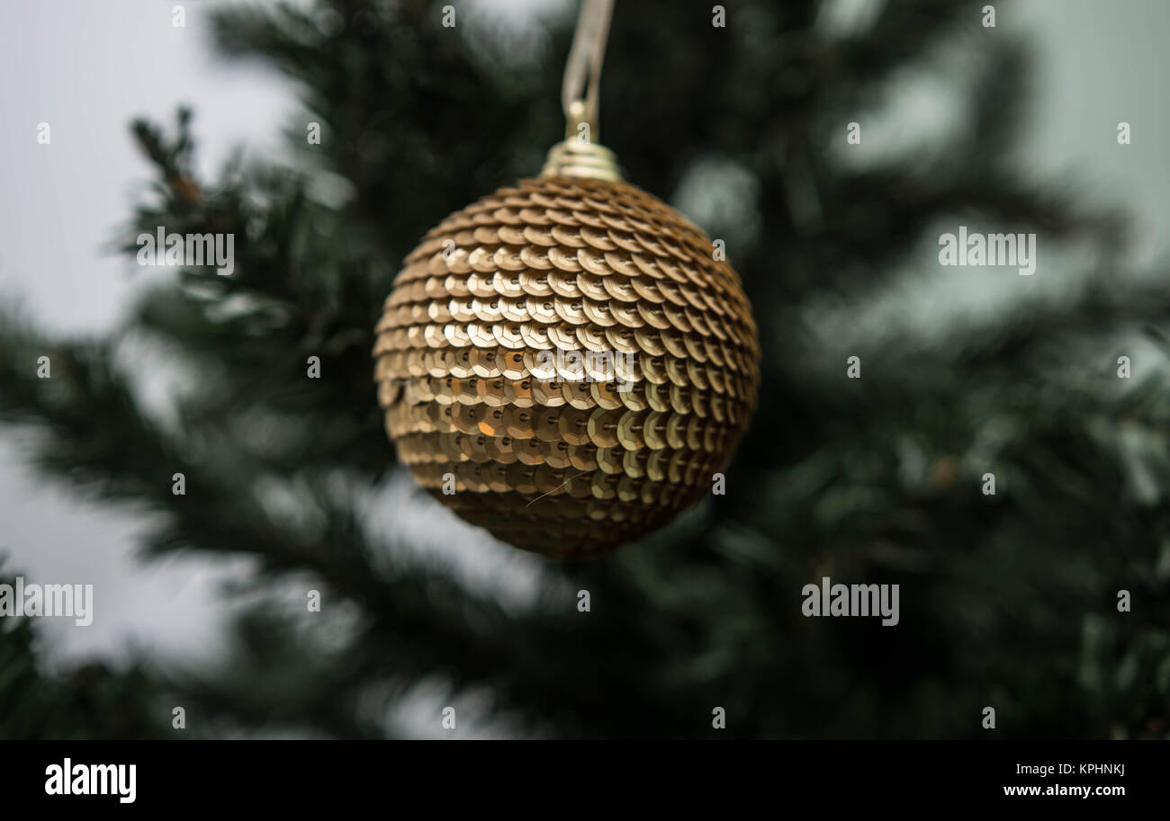 Dekoration Weihnachtsbaum Stockfoto