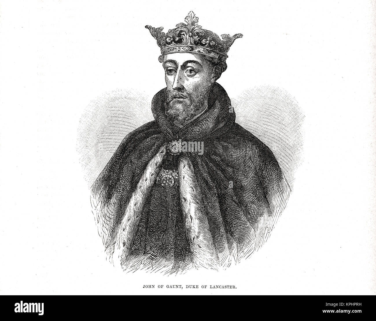 1. John von Gaunt, Herzog von Lancaster, 1340-1399 Stockfoto