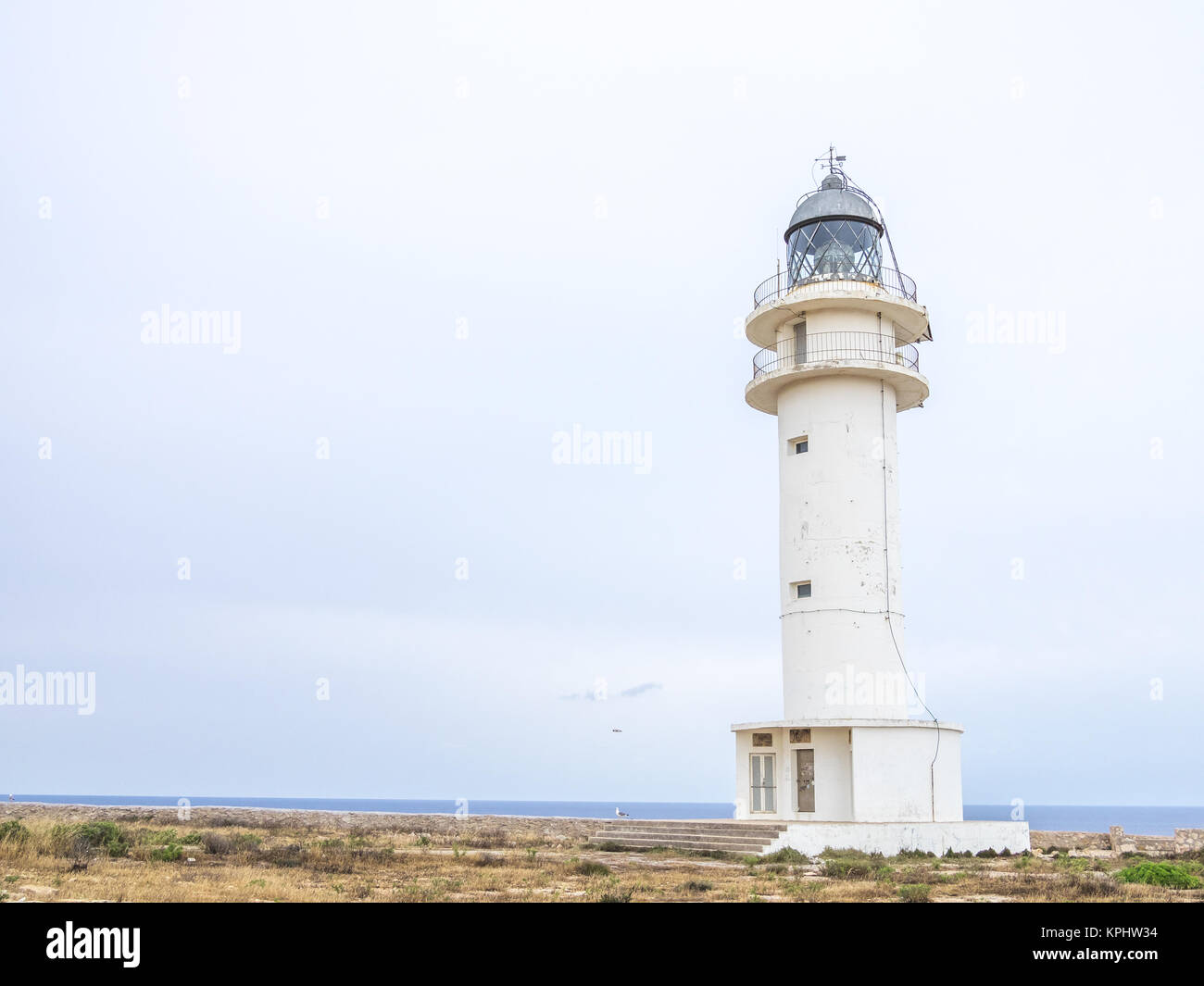 Die barbaria Leuchtturm der Insel Formentera Stockfoto