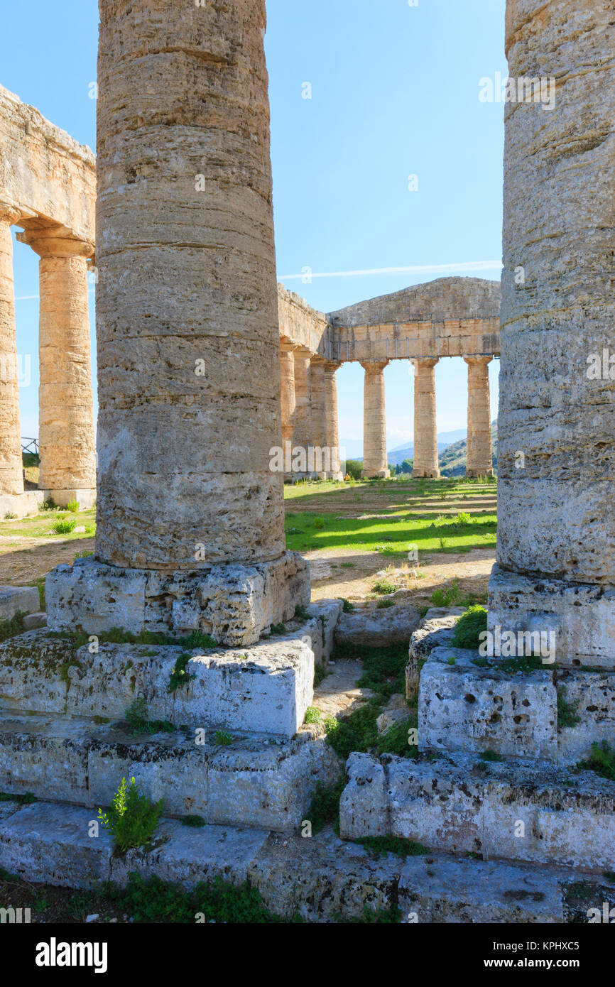 Dorische Tempel von Segesta. 5. Jahrhundert vor Christus. Sizilien, Italien Stockfoto