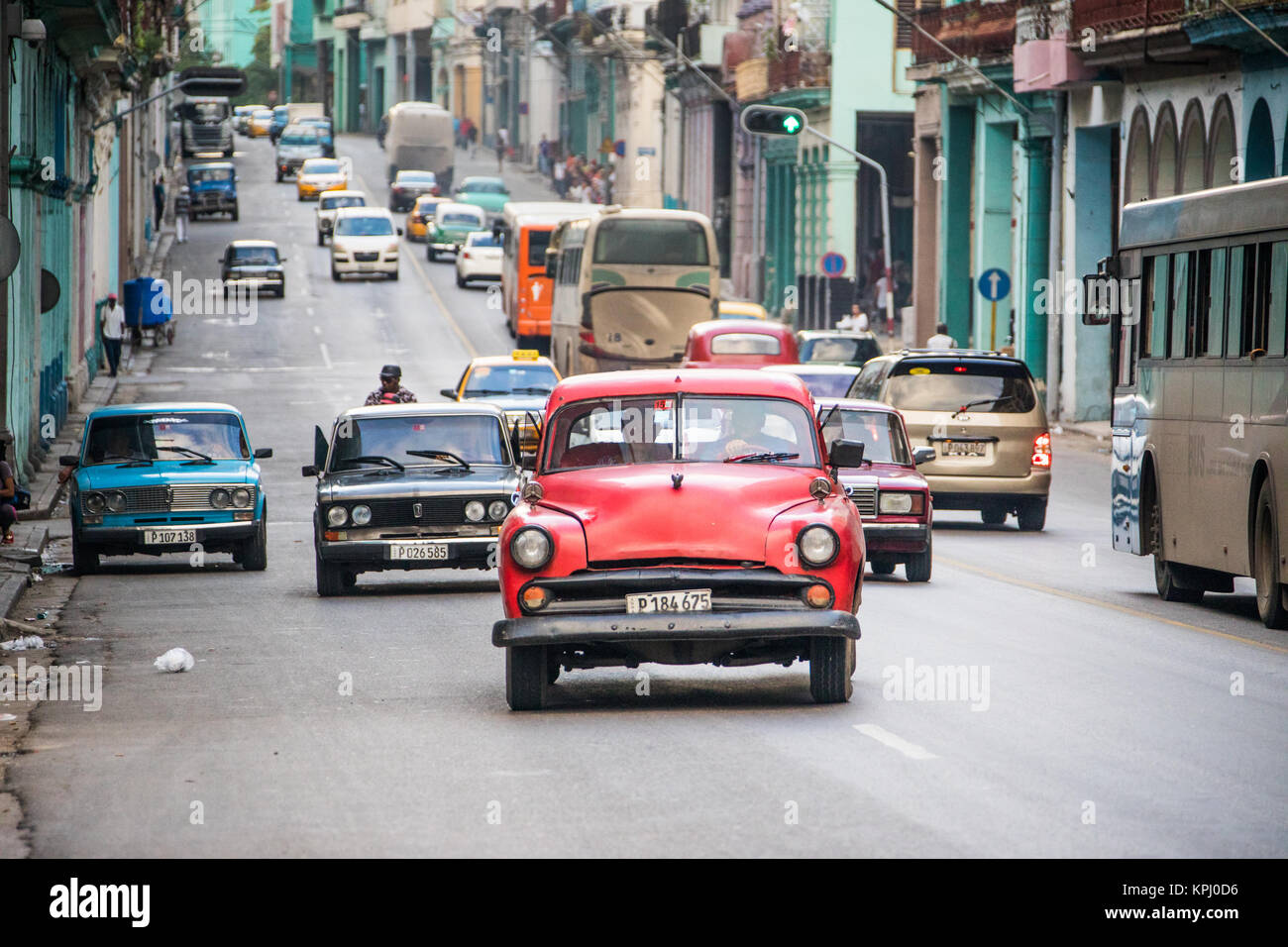Straßenszene in Havanna, Kuba Stockfoto