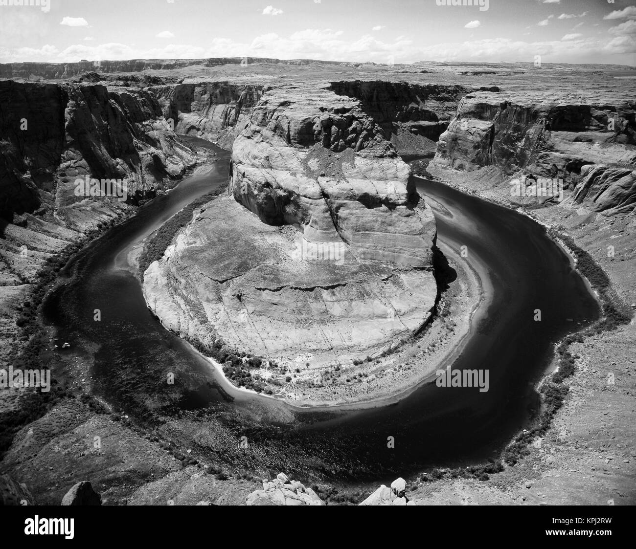 USA, Arizona, Glen Canyon National Recreation Area, Colorado River Kurven im Horseshoe Bend (Large Format Größen verfügbar) Stockfoto