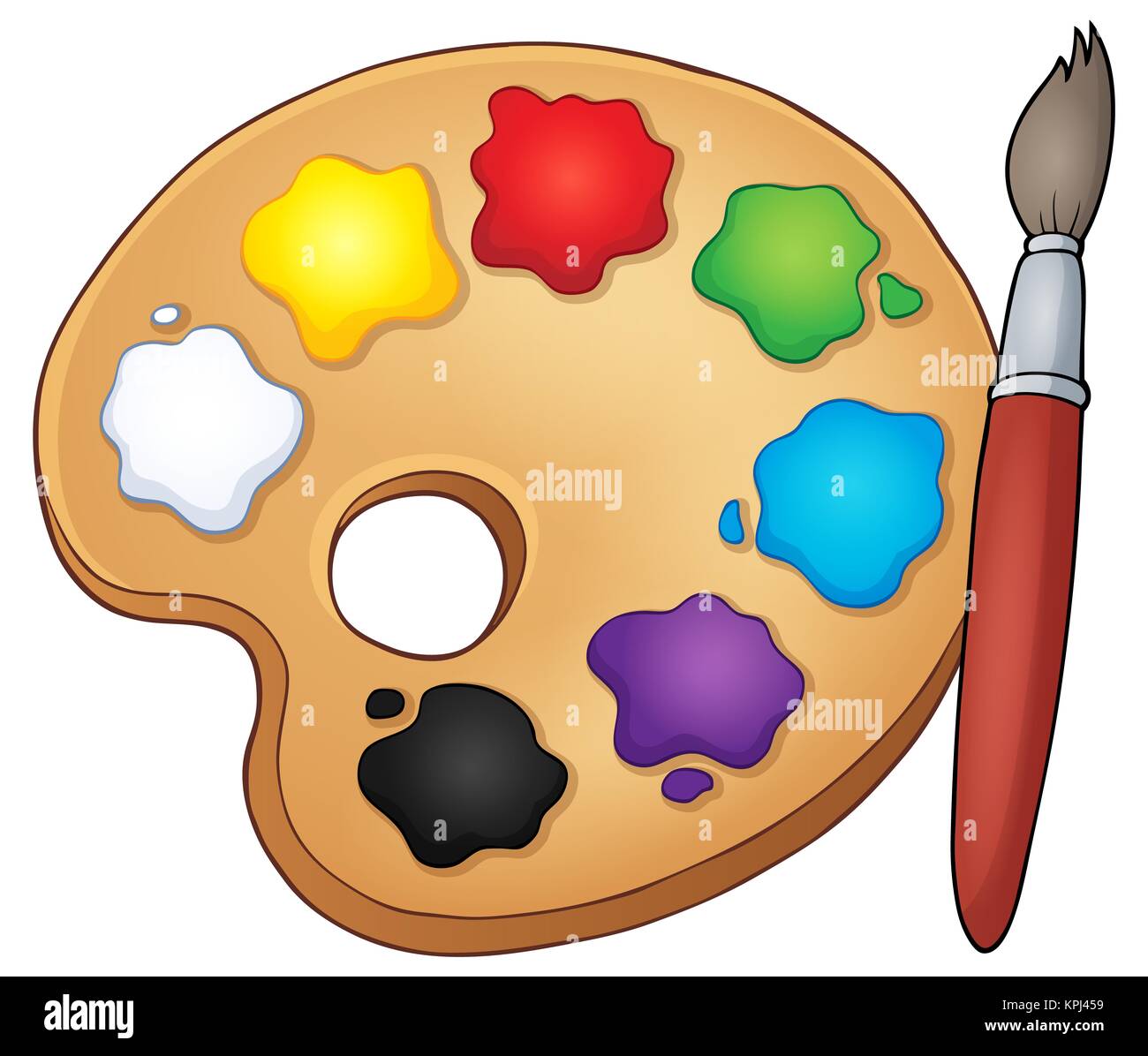 Farbpalette Thema Bild 1 Stockfoto