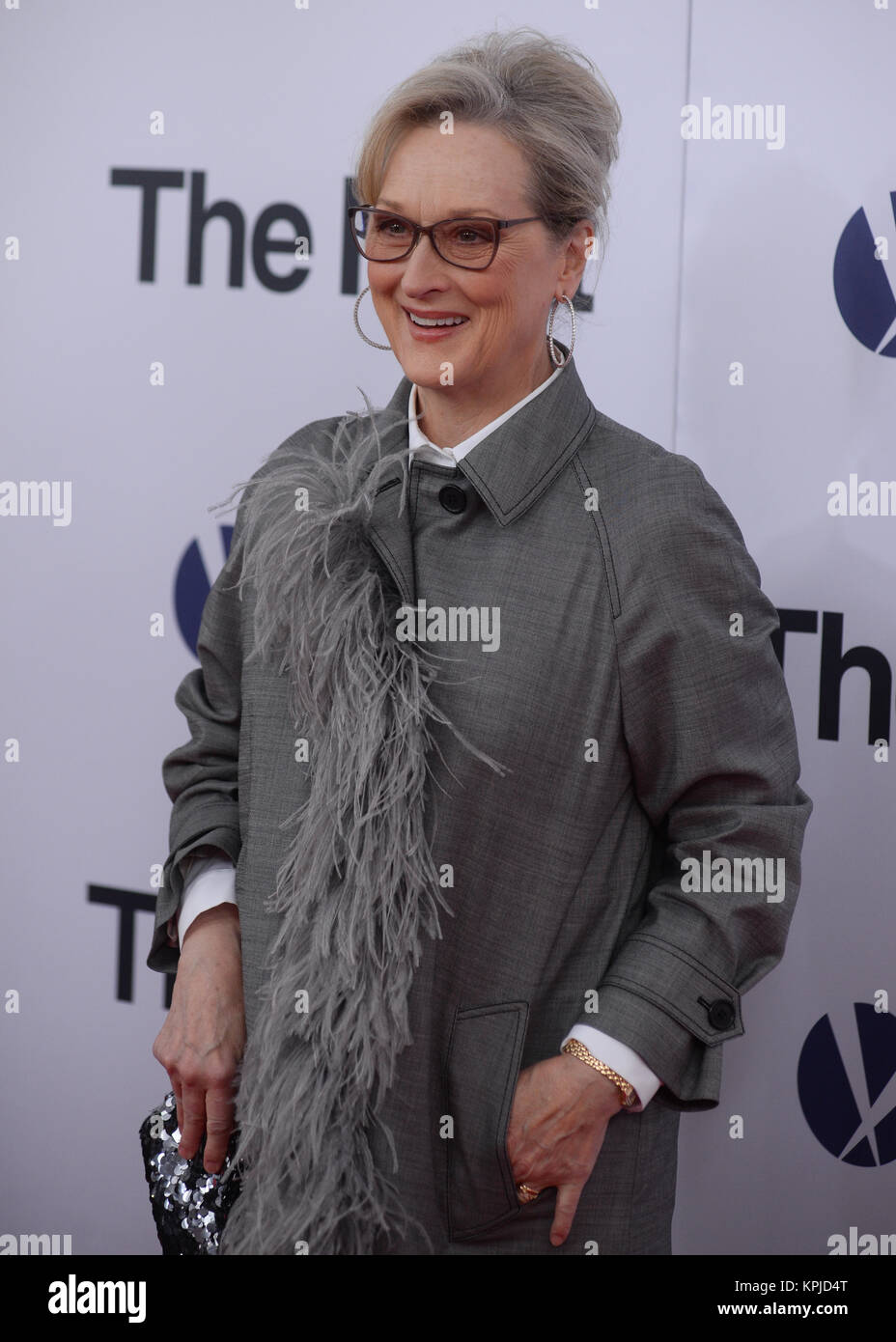 Meryl Streep kommt an "Die Post" Washington, DC Premiere auf der Newseum am 14. Dezember 2017 in Washington, DC. Credit: Erik Pendzich/Alamy leben Nachrichten Stockfoto