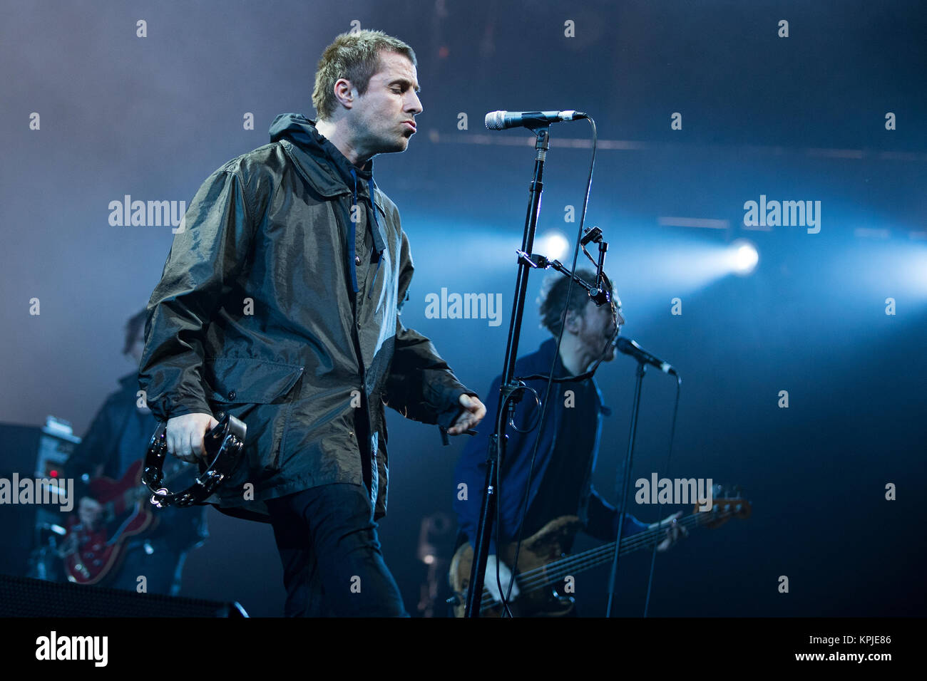 Brighton, UK. 15 Dez, 2017. Liam Gallagher seine Wie Sie Tour am Brighton Centre, England waren. Credit: Jason Richardson/Alamy leben Nachrichten Stockfoto