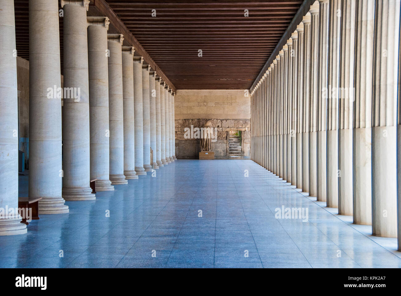 Stoa des Attalos in der Agora von Athen Griechenland Stockfoto