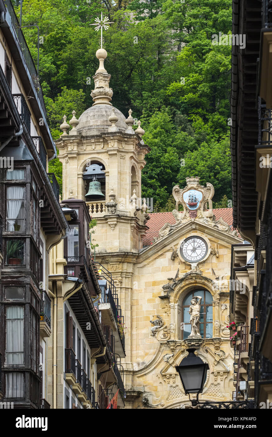 Iglesia de Santa Maria, 18. Jahrhundert, San Sebastian, Donostia, Spanien Stockfoto