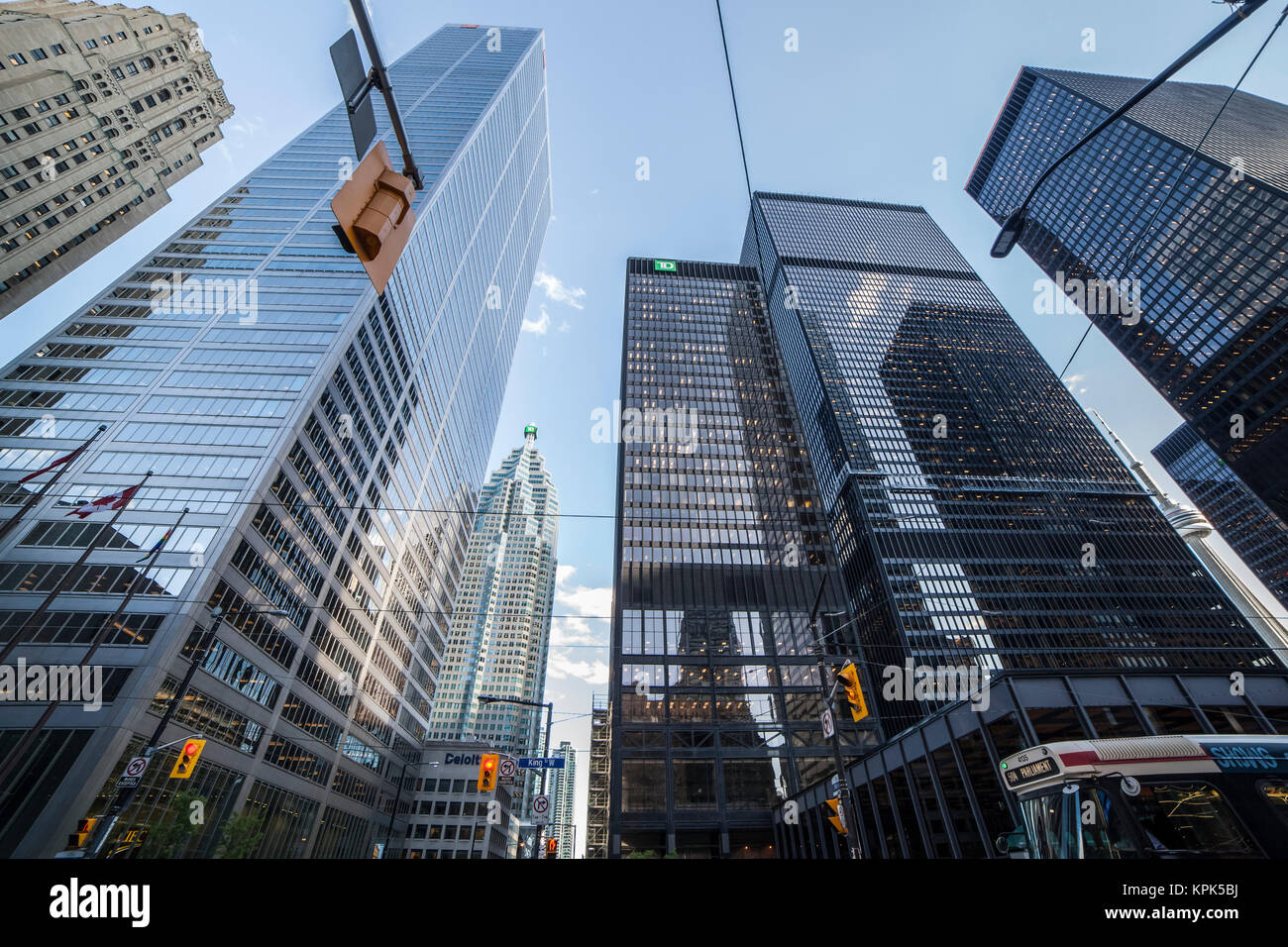 Skyscapers in der Innenstadt von Toronto, Toronto, Ontario, Kanada Stockfoto