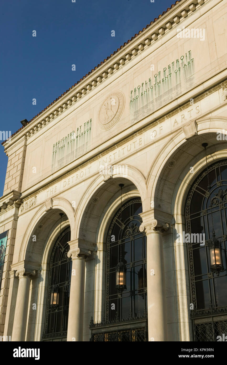 USA, Michigan, Detroit: Detroit Institut of Arts/Außen Stockfoto