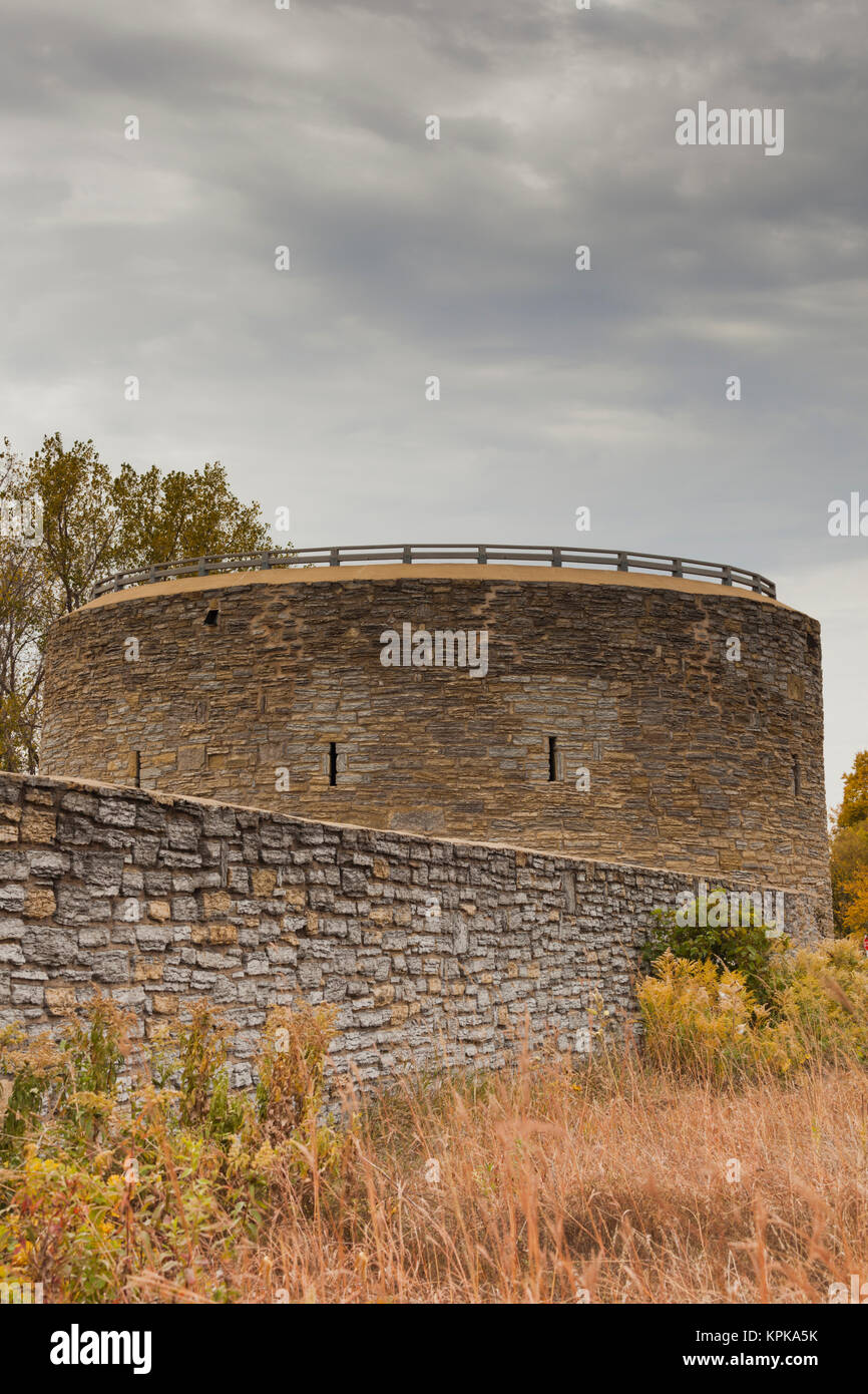 USA, Minnesota, Minneapolis, historischen Fort Snelling nördlichsten US militärischer Vorposten im frühen 19. Jahrhundert Stockfoto