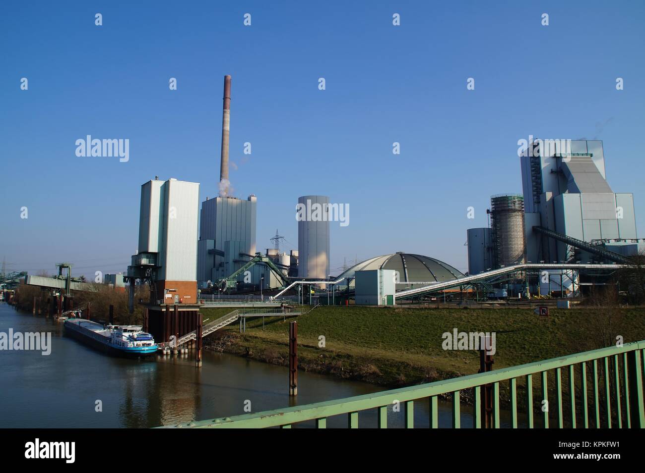 Kraftwerk Walsum Stockfoto