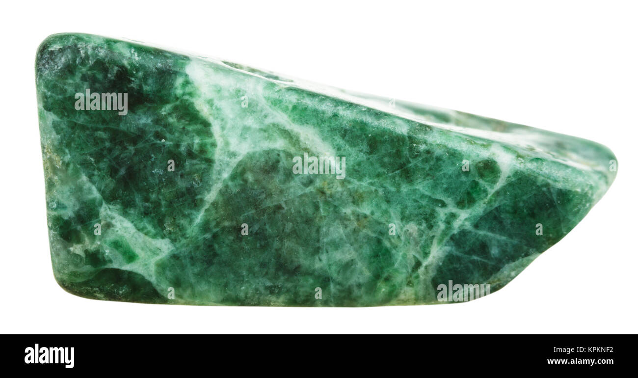 Poliert grün Jadeit mineral Edelstein Stockfotografie Alamy
