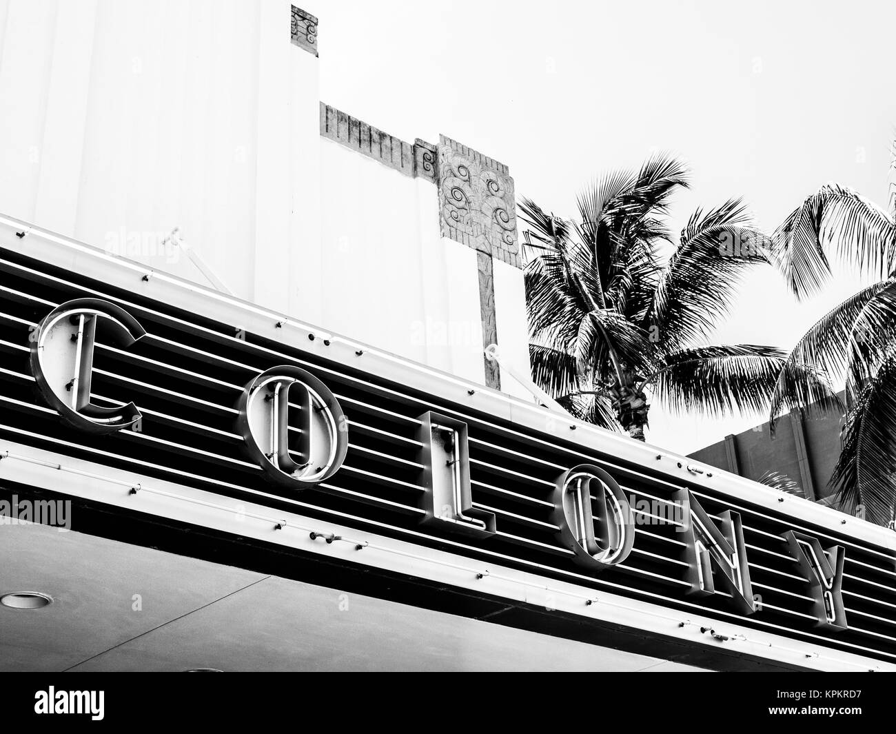 MIAMI BEACH, USA - September 8, 2015. Der berühmten Kolonie Theater an der Lincoln Road Boulevard in Miami Beach. Stockfoto