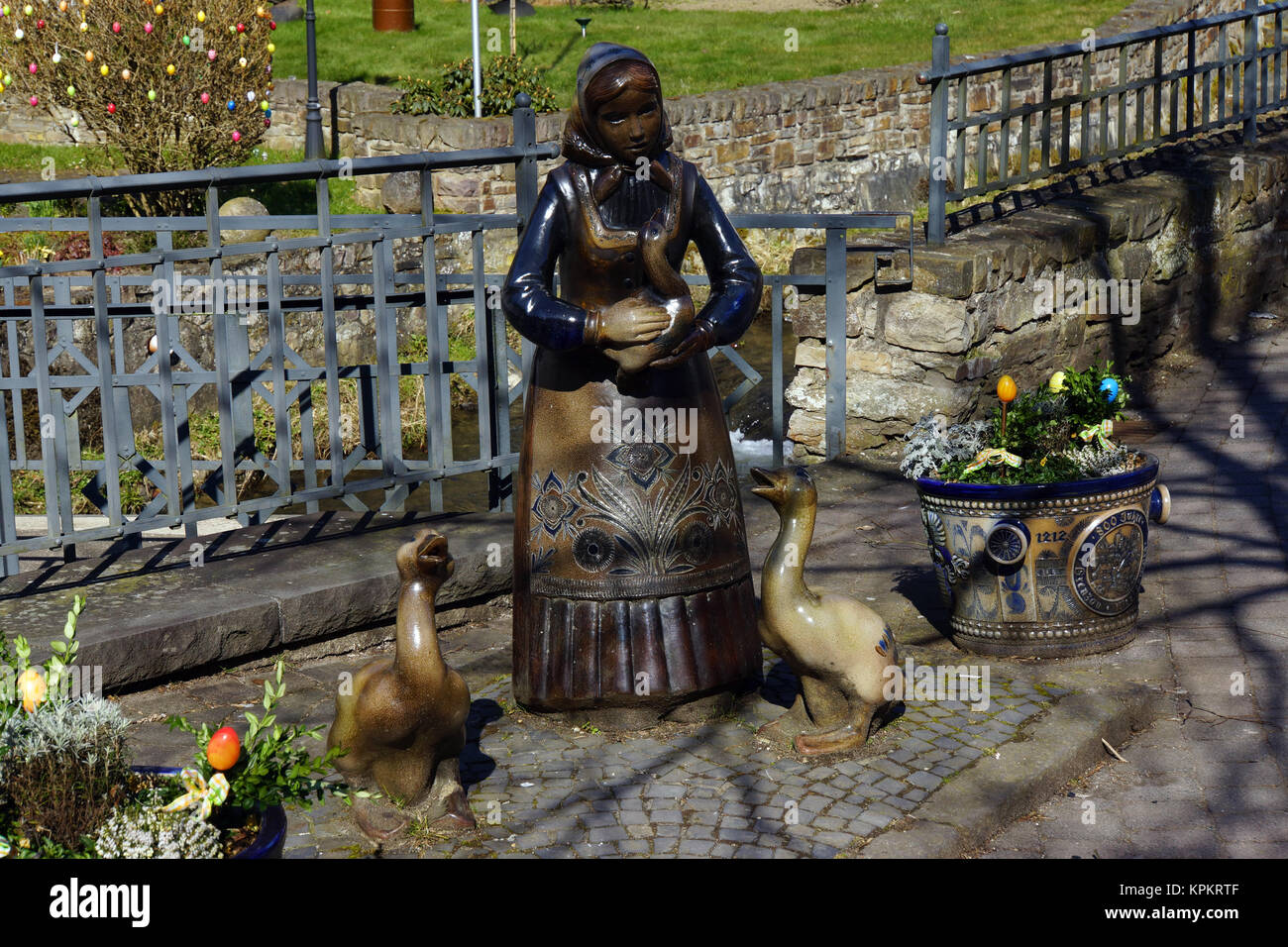 Ton Keramik in kannenbÃ¤ckerland - Mother Goose Stockfoto