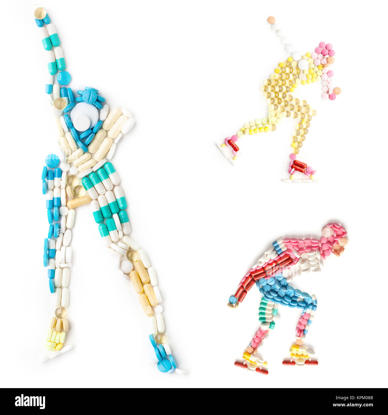 Eisschnelllauf-Mix. Stockfoto