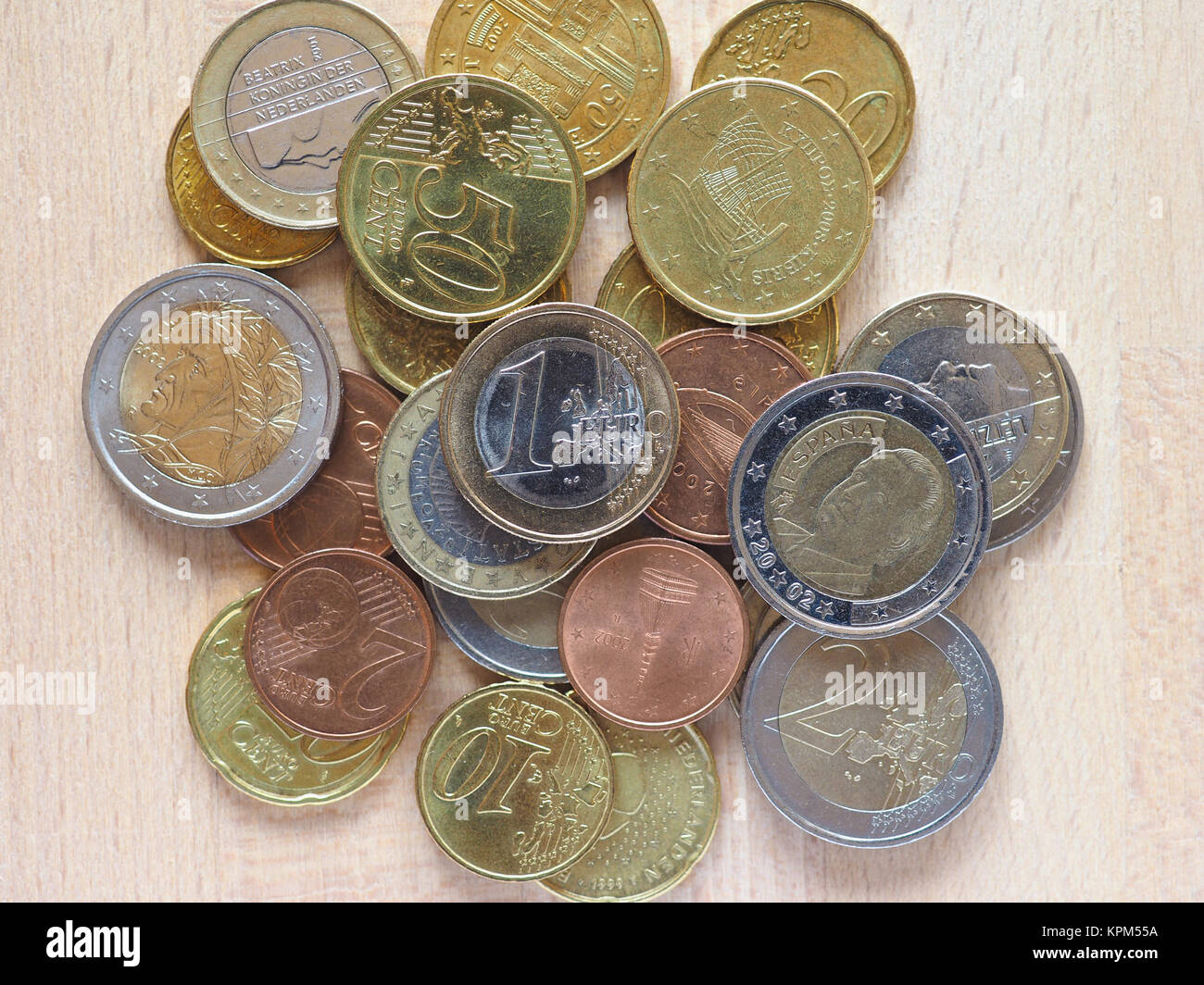 Euro Münze Geld Stockfoto