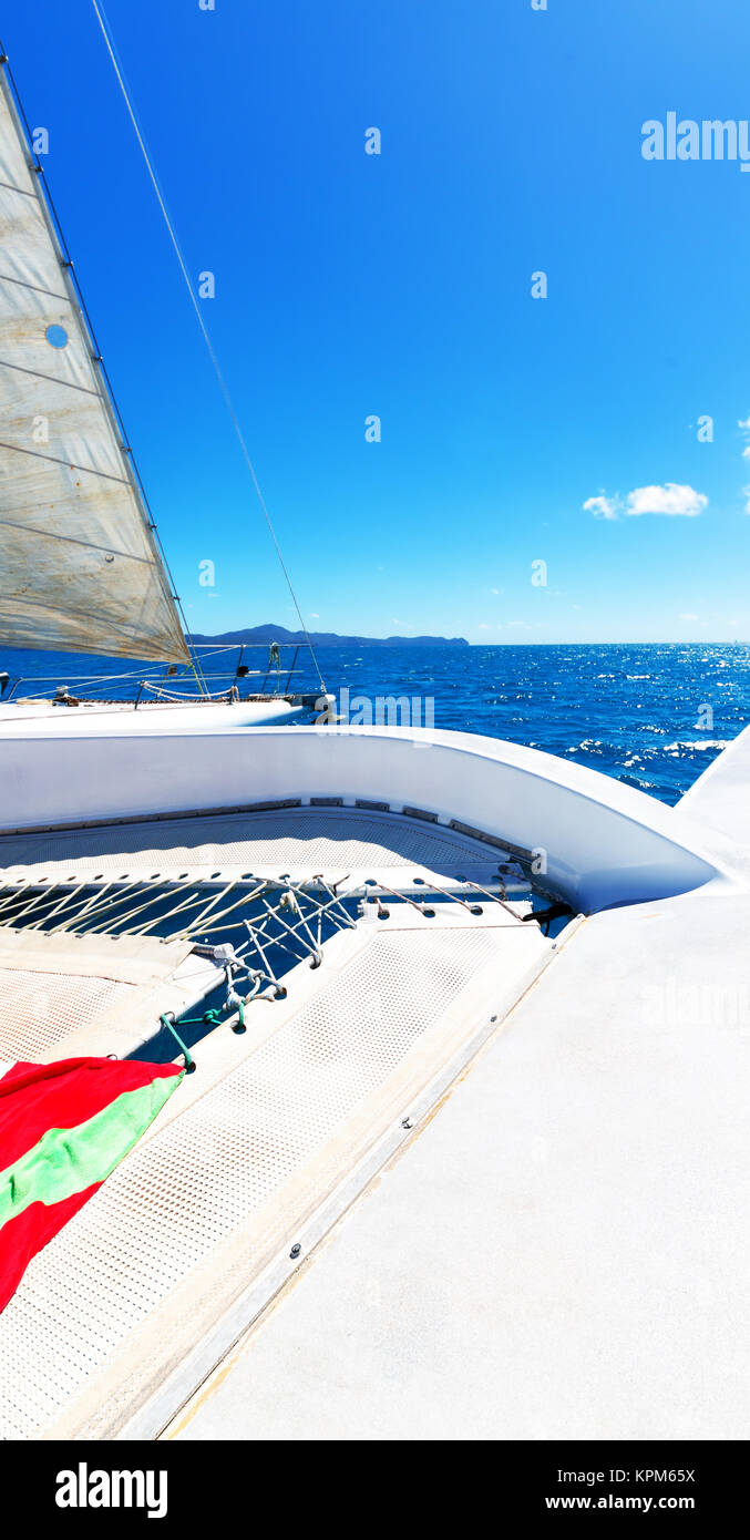 In Australien das Konzept der Navigation und der Windgeschwindigkeit mit Segeln Stockfoto