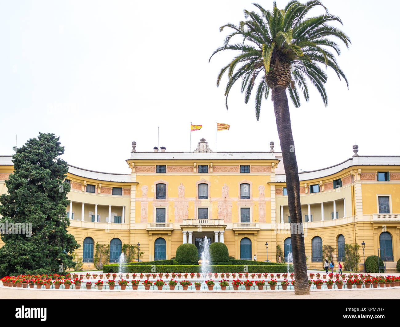 Königspalast von Pedralbes in Barcelona, Spanien Stockfoto