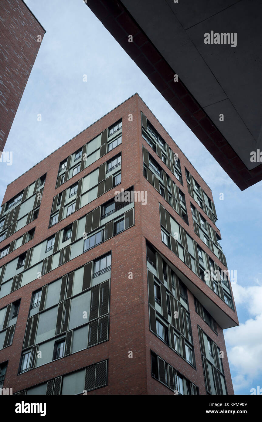Hamburg, eine der schönsten und beliebtesten Reiseziele der Welt. Moderne Architektur in der Hafenstadt Stockfoto