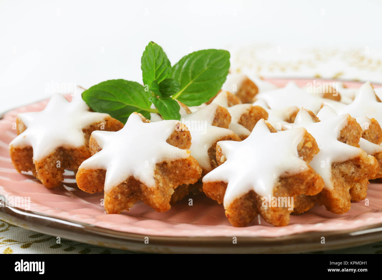 Zimt Sterne cookies Stockfoto