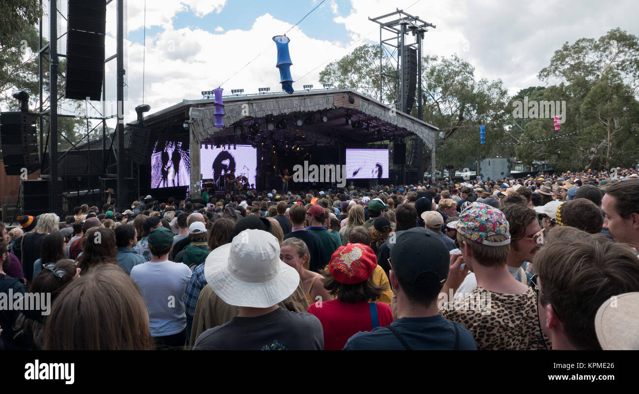 2017 Meredith Music Festival statt, Meredith, Australien jedes Jahr. Stockfoto