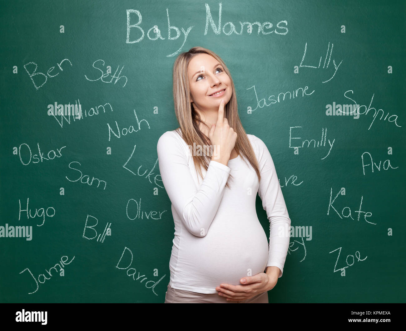 Die Wahl der richtigen Namen für Ihr Baby Stockfoto