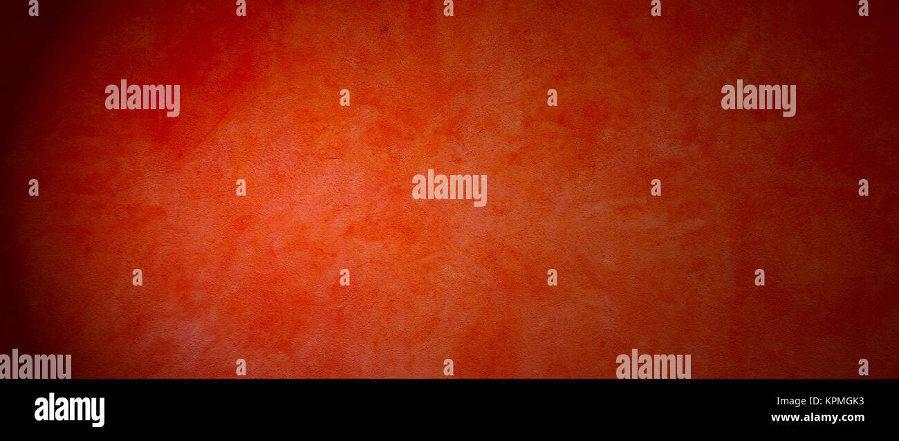 Alte ungleichmäßige Oberfläche in ungleichmäßigem retro Grunge rot Look Stockfoto