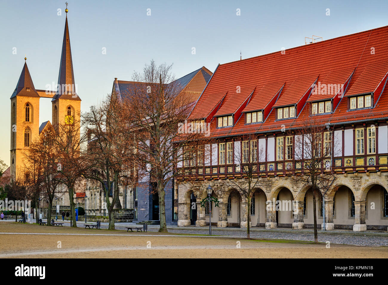 Kirche St. Martini Halberstadt Stockfoto