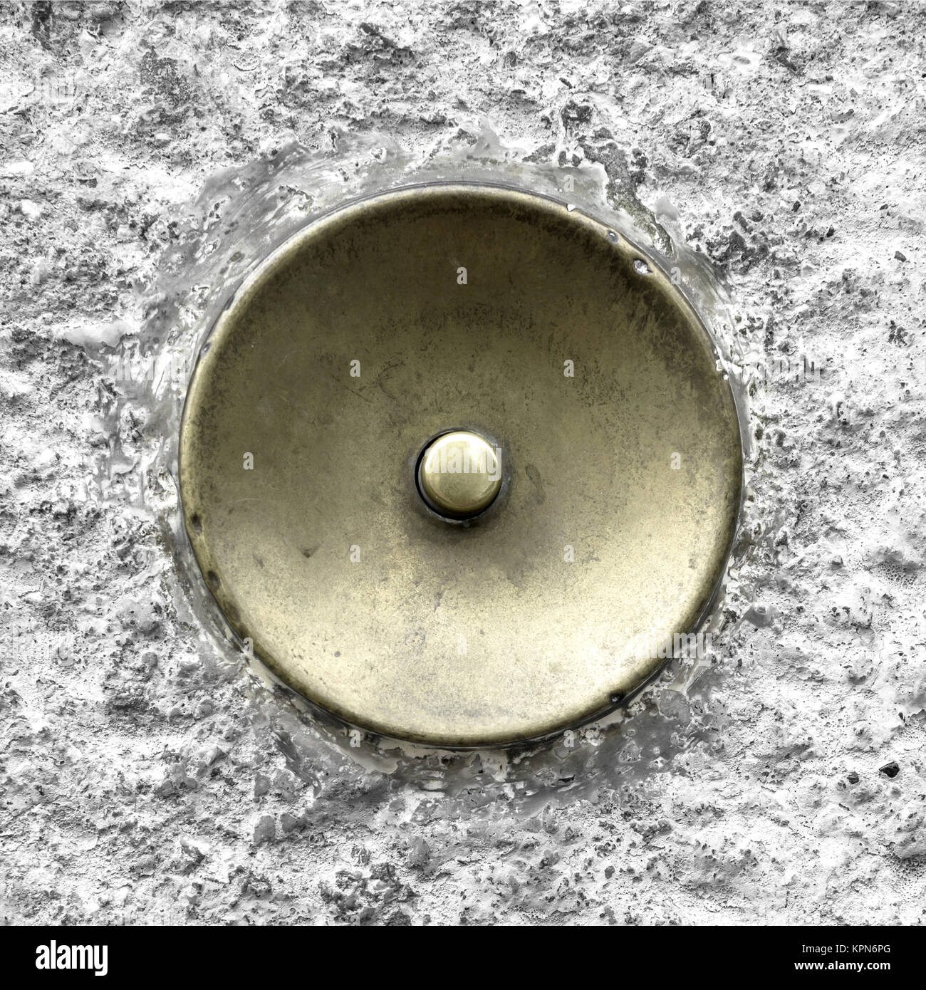 Grün messing Klingel Stockfoto