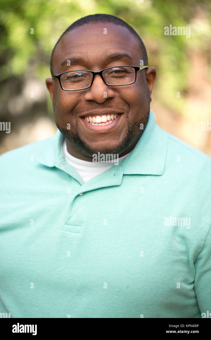 Happy African American man. Stockfoto