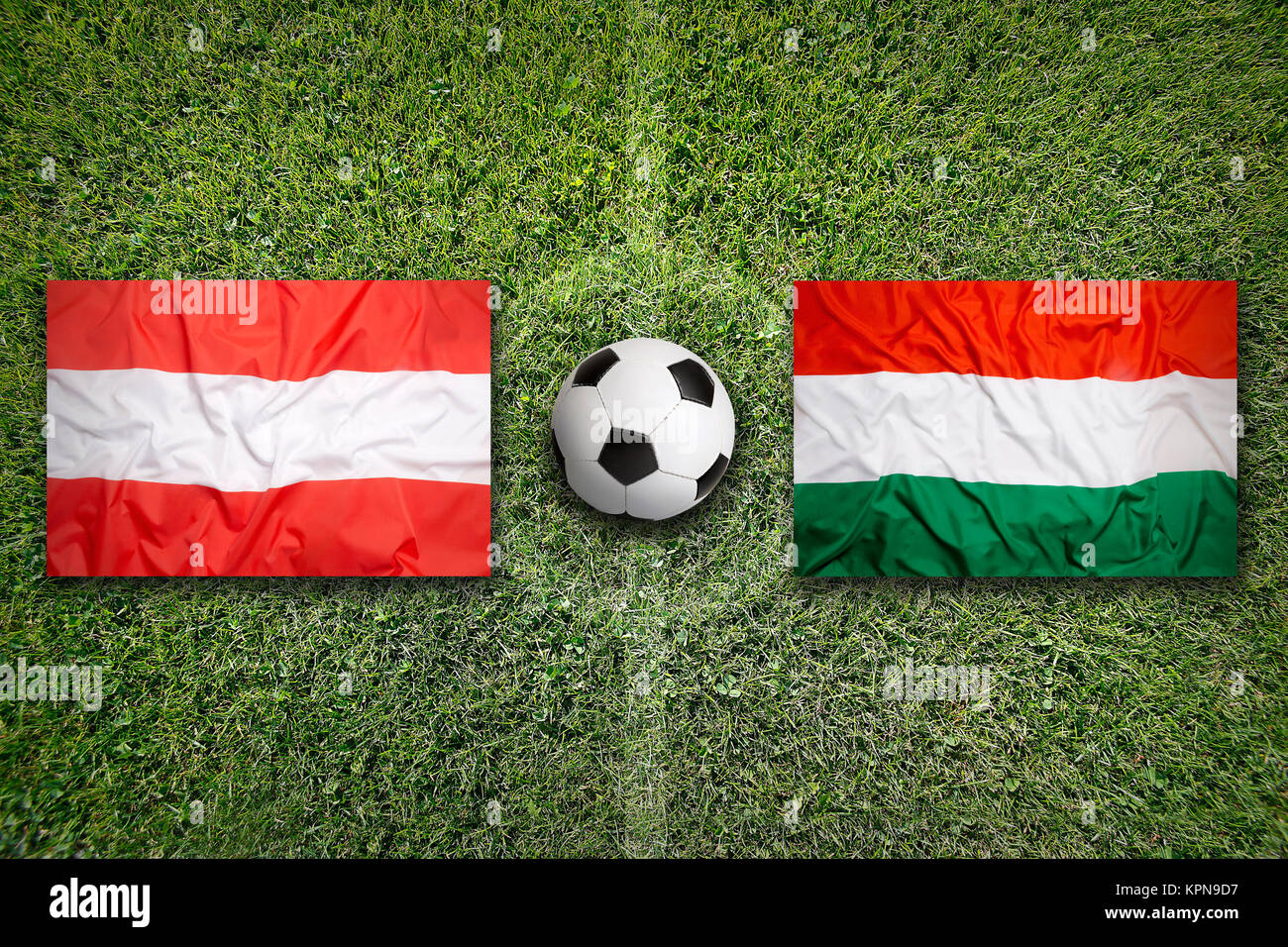 Österreich gegen Ungarn, Gruppe F Stockfotografie - Alamy