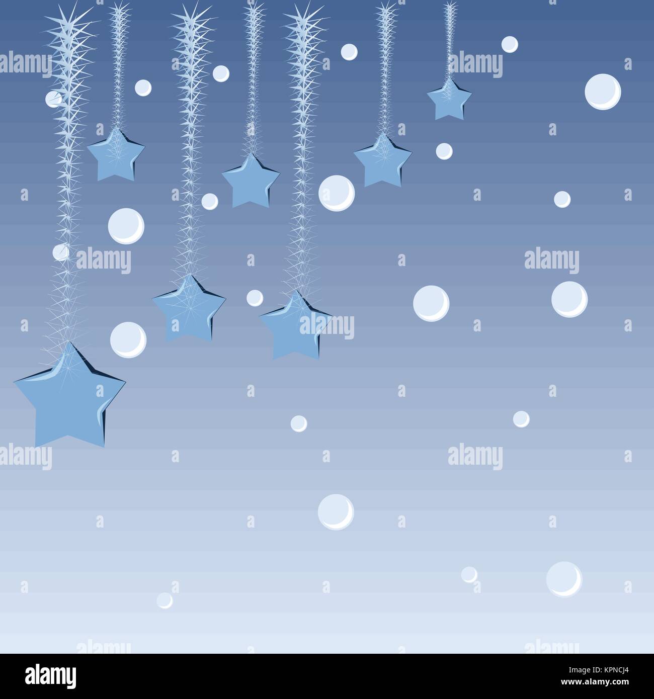 Blue Christmas Garland Stock Vektor