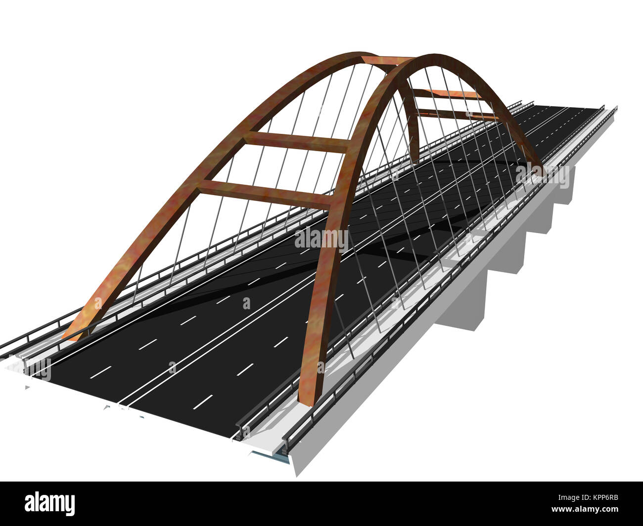 Bogenbrücke ausgenommen Stockfoto