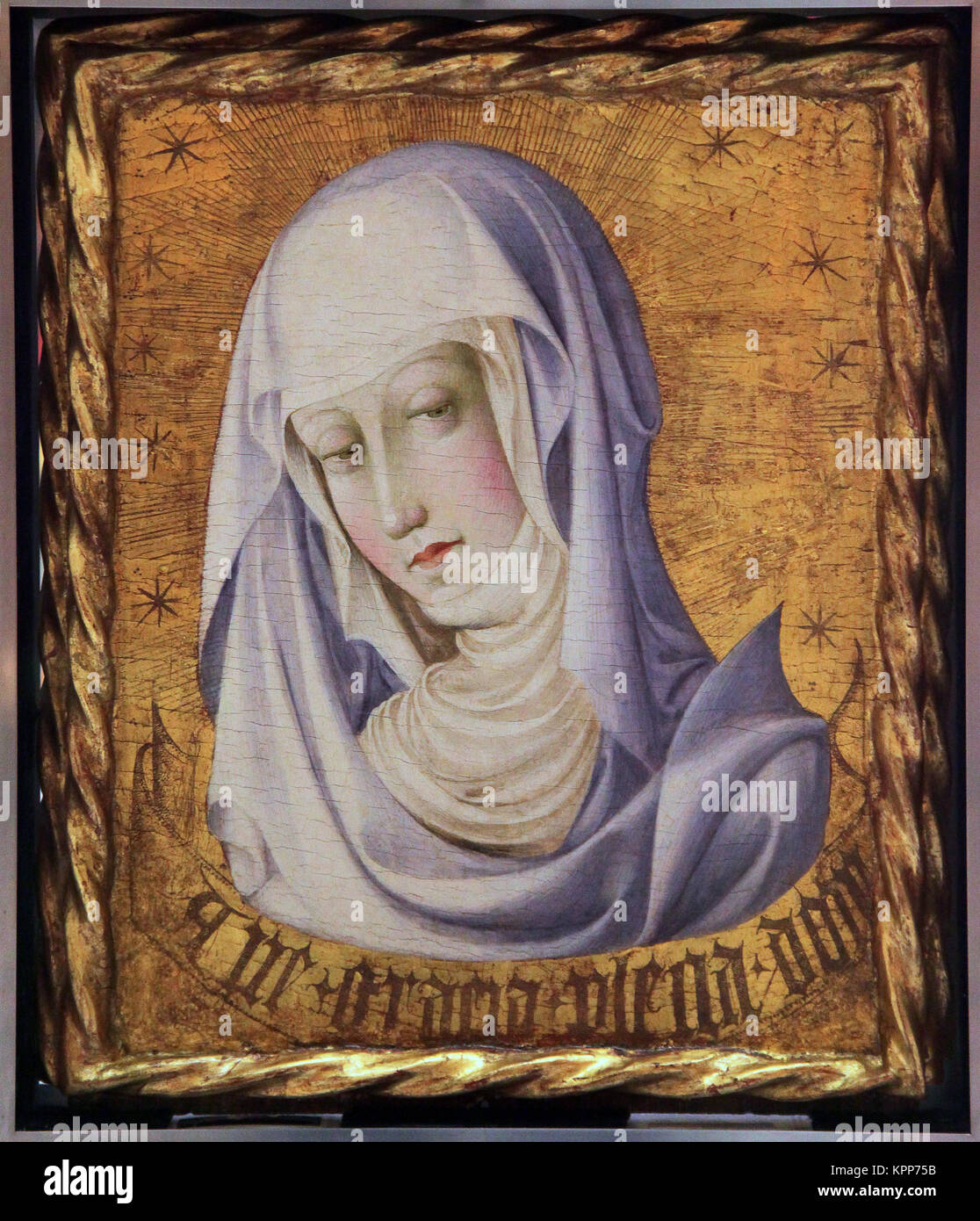 Veronica der Jungfrau/Verkündigung von Gonzalo Perez oder Gonçal Peris Sarrià 1380-1451 Valencia Maler Stockfoto