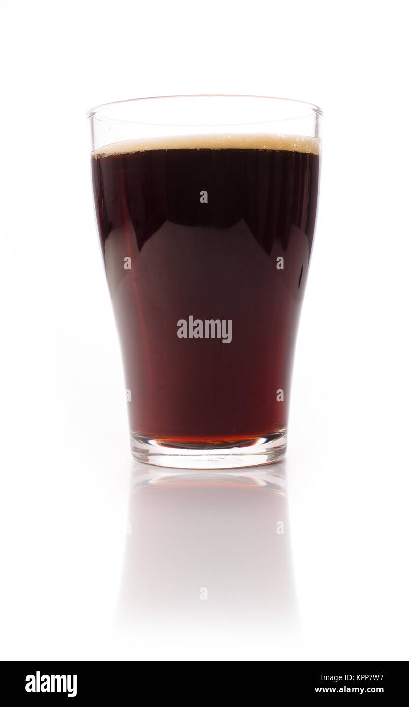 Glas Malzbier Stockfoto