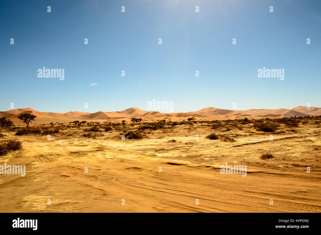 Atemberaubende Landschaft der namibischen Wüste Stockfoto