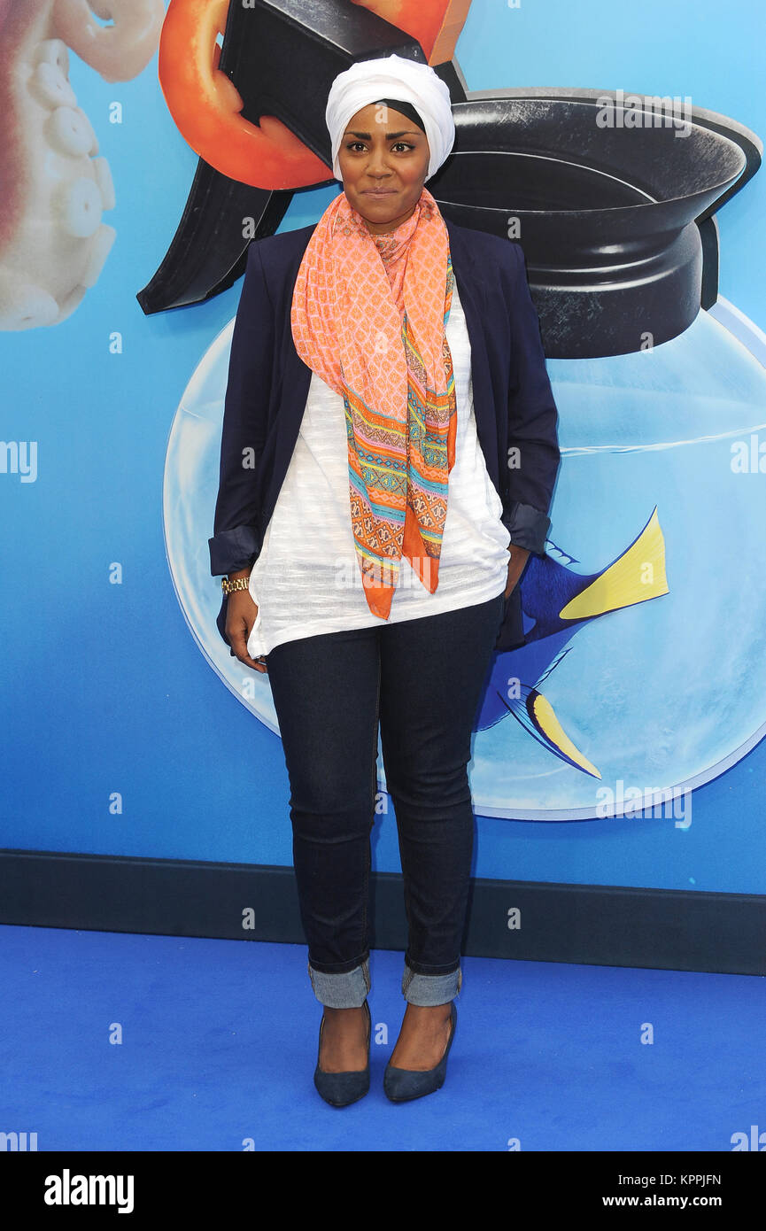 Nadiya Hussain besucht Großbritannien Galavorstellung des Findens Dory im Odeon Leicester Square in London. 10. Juli 2016 © Paul Treadway Stockfoto