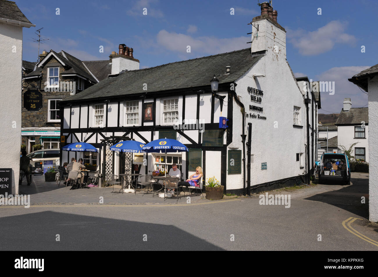 Queens Head Hotel und Pub in Edinburgh im englischen Lake District, Cumbria GROSSBRITANNIEN Stockfoto