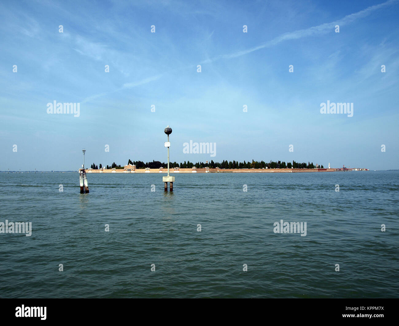 Venedig - San Michele Island, Friedhof, Stockfoto