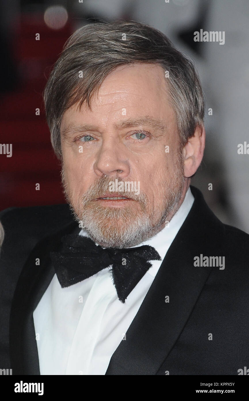 Mark Hamill besucht die Europäische Premiere von Star Wars - Der letzte Jedi in der Royal Albert Hall in London. 12. Dezember 2017 © Paul Treadway Stockfoto