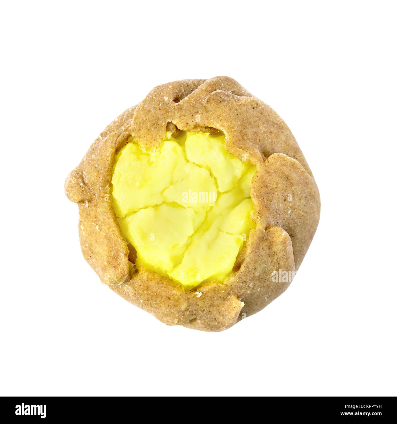 Weihnachtslieder mit Kartoffelpüree auf der Oberseite Stockfoto