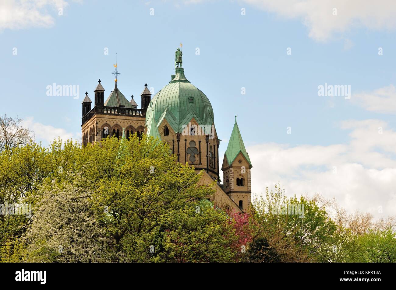 Quirinus MÃ¼nster in Neuss Stockfoto