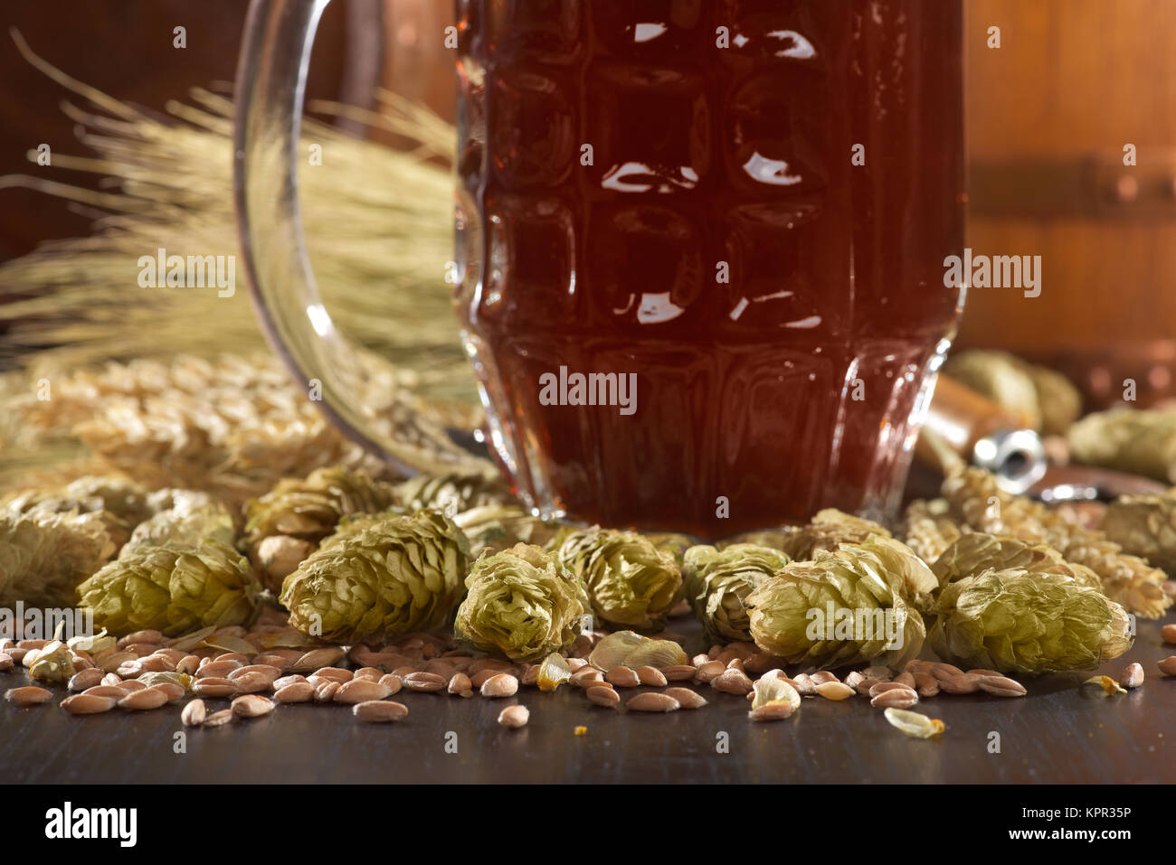 Bierglas Stockfoto