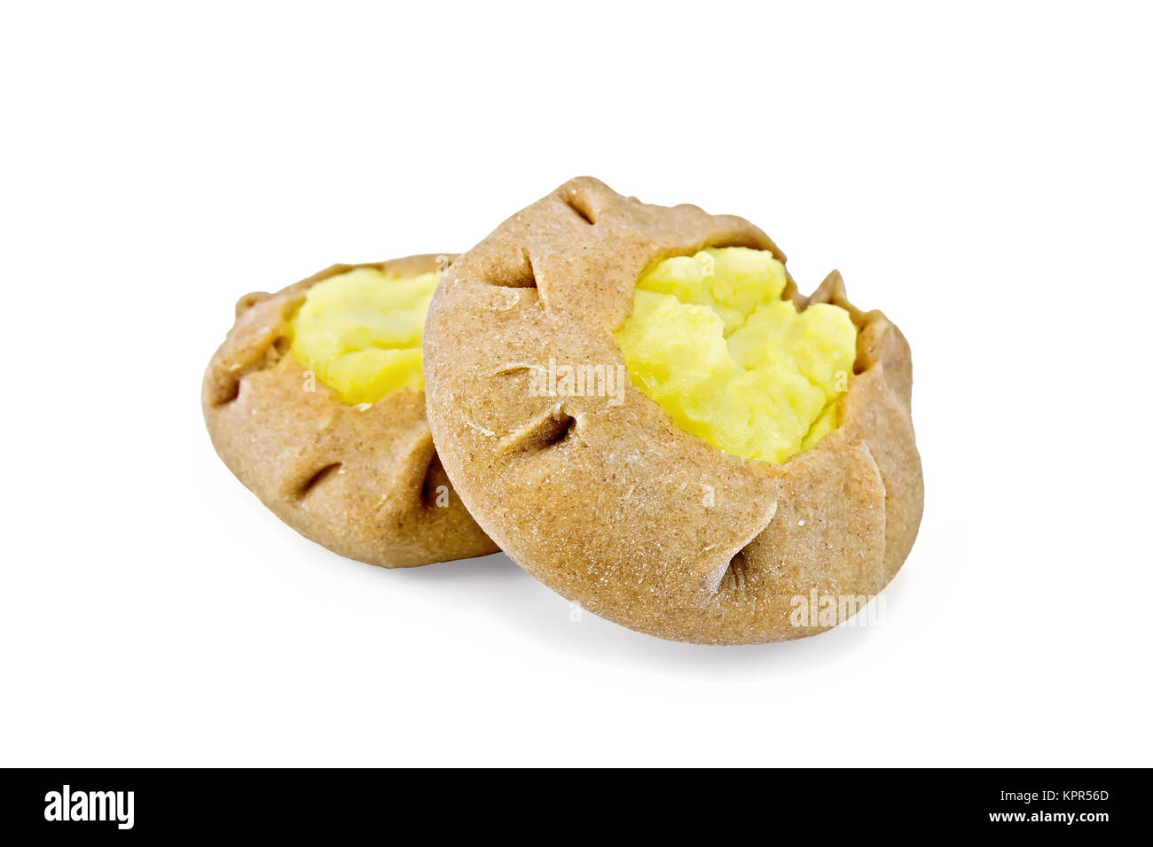 Zwei Weihnachtslieder mit Kartoffeln Stockfoto