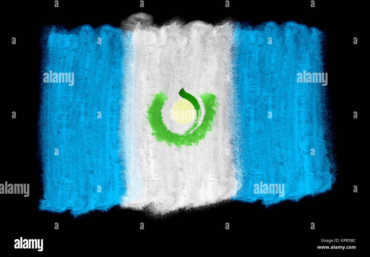 Guatemala Flagge Abbildung Stockfoto