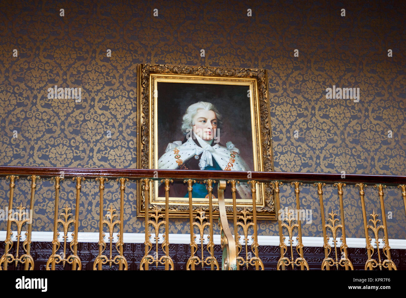 Best Western Queen Hotel, Chester, Lobby, Treppe, Treppenhaus, Chester GROSSBRITANNIEN Stockfoto