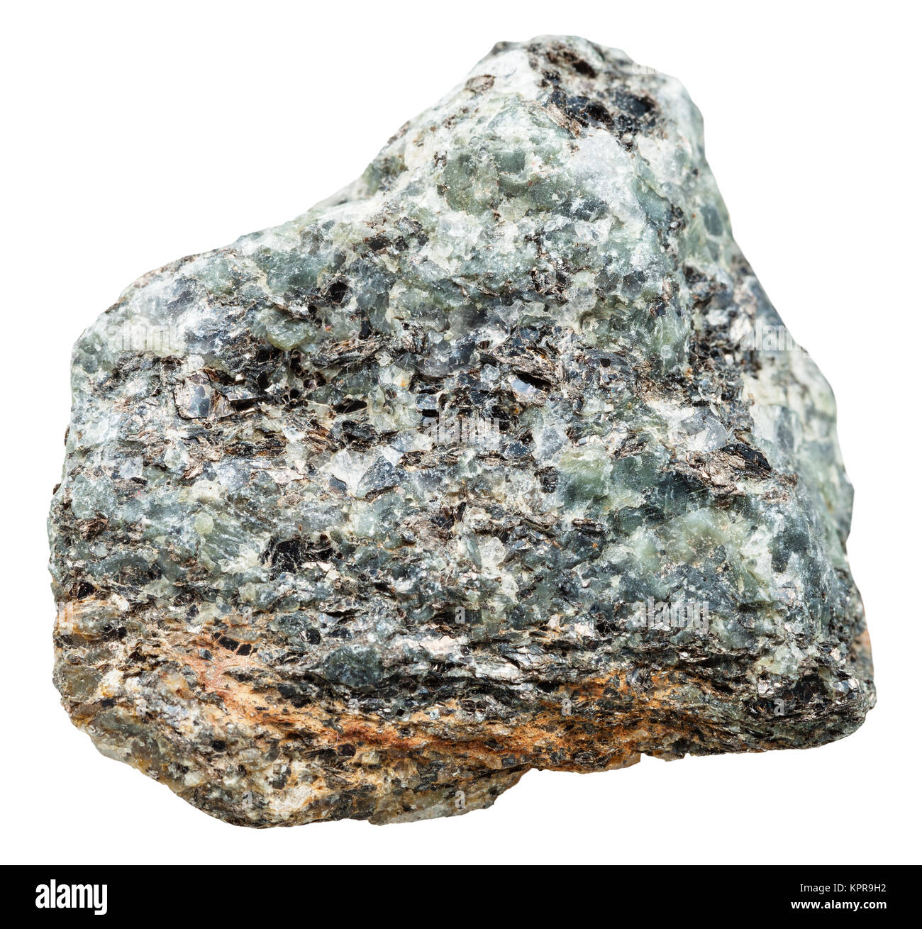 Stein mit nephelin und Biotit In syenite Stockfoto