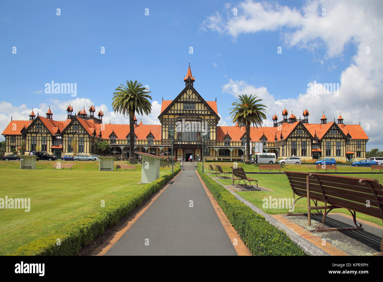 Rotorua Regierung Gärten und das Museum von Kunst new zealand Stockfoto